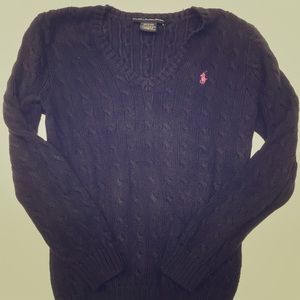 Ralph Lauren knitted v neck sweater